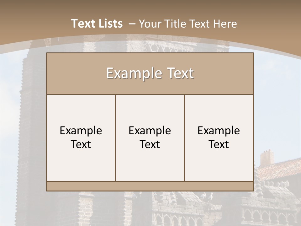 Walled Spain Fable PowerPoint Template