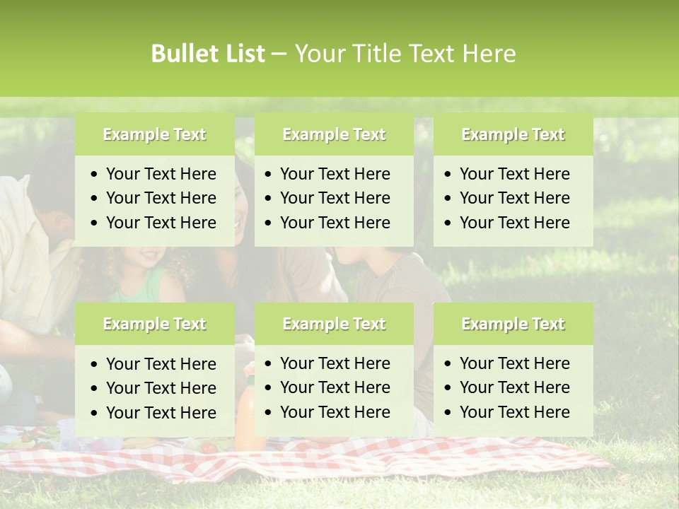 Picnic Meadow Mother PowerPoint Template