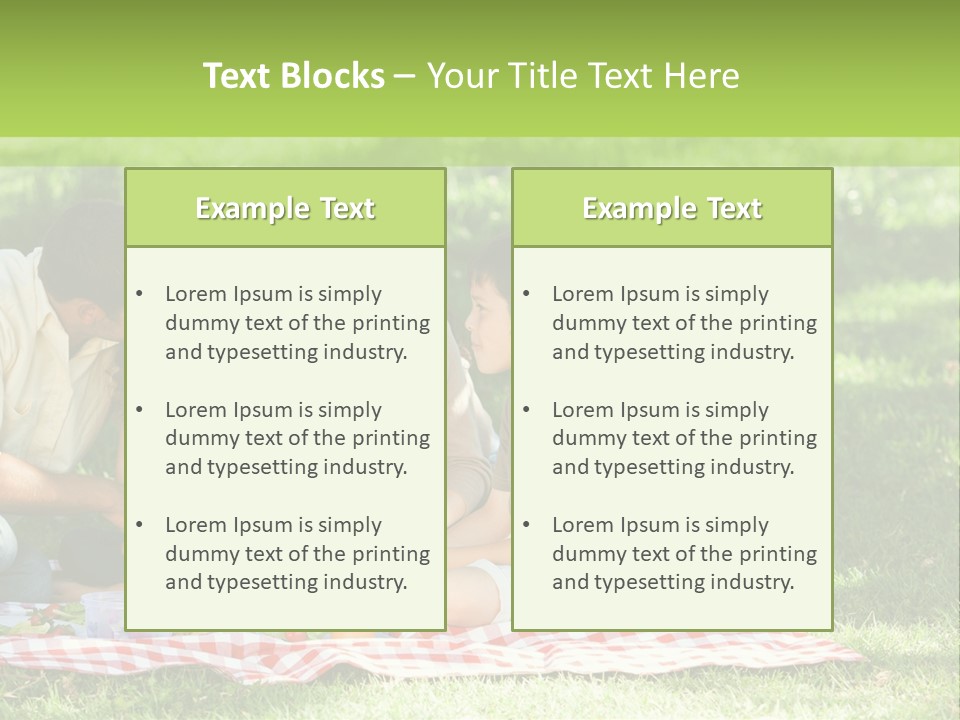 Picnic Meadow Mother PowerPoint Template