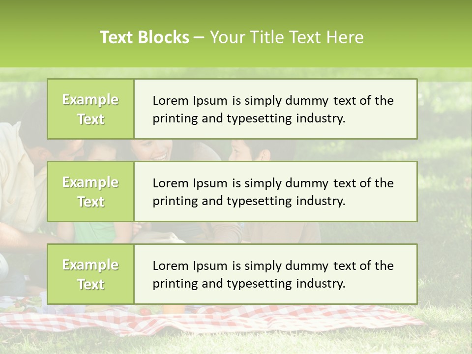 Picnic Meadow Mother PowerPoint Template