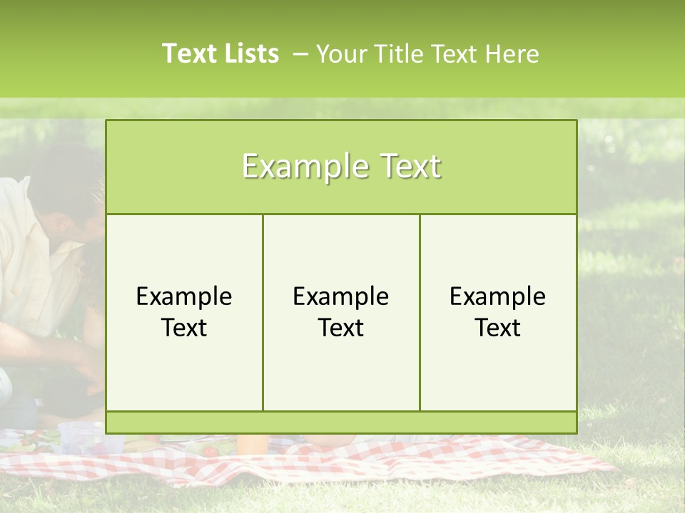 Picnic Meadow Mother PowerPoint Template
