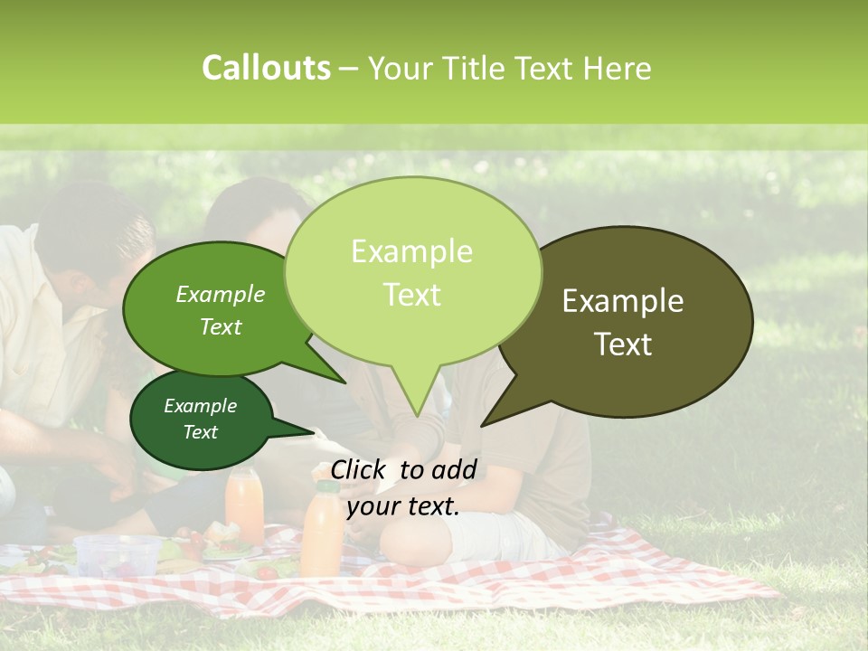 Picnic Meadow Mother PowerPoint Template