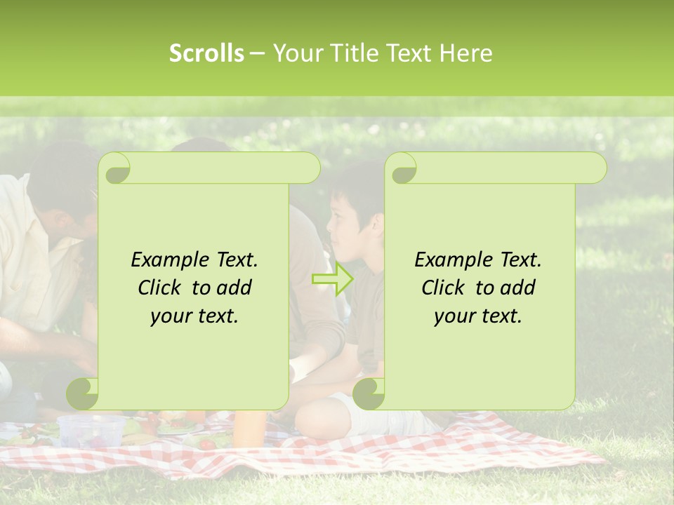 Picnic Meadow Mother PowerPoint Template