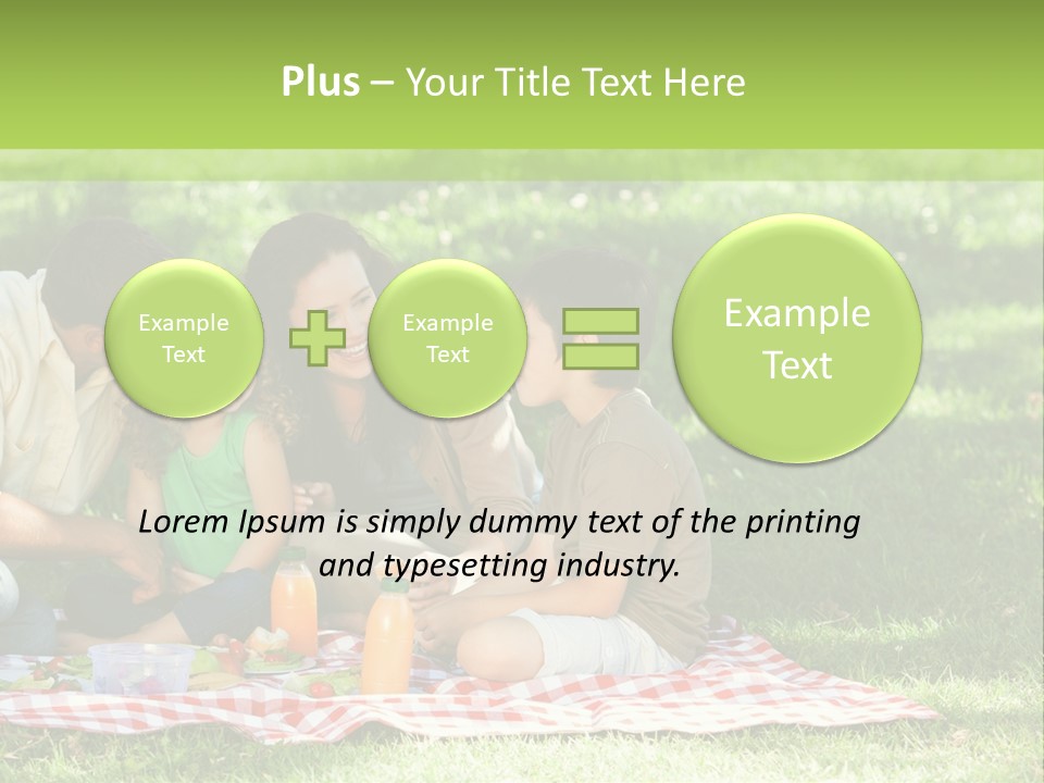 Picnic Meadow Mother PowerPoint Template