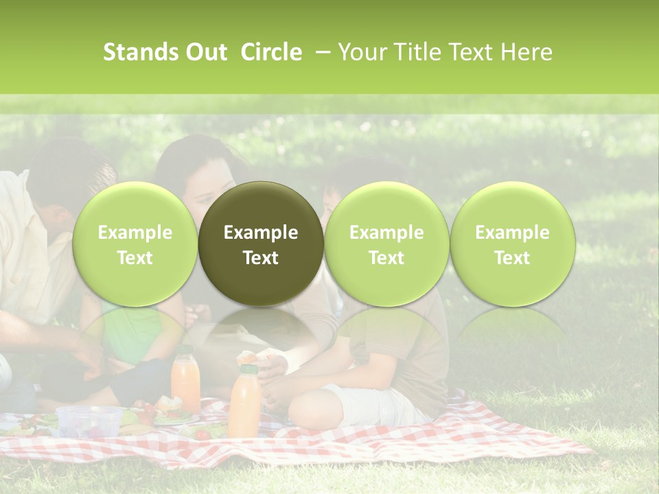 Picnic Meadow Mother PowerPoint Template