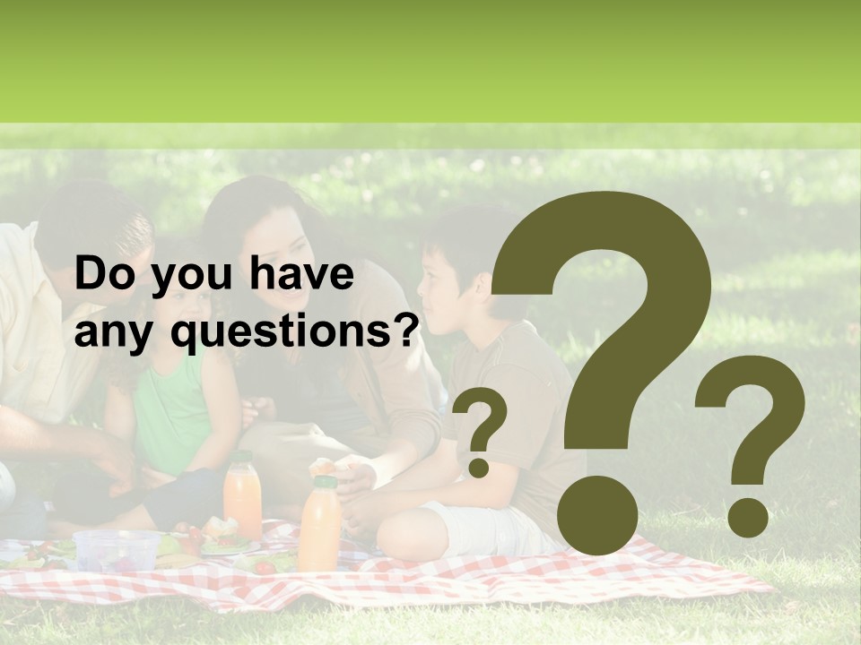 Picnic Meadow Mother PowerPoint Template