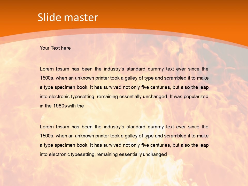 Dangerous Phoenix Flow PowerPoint Template