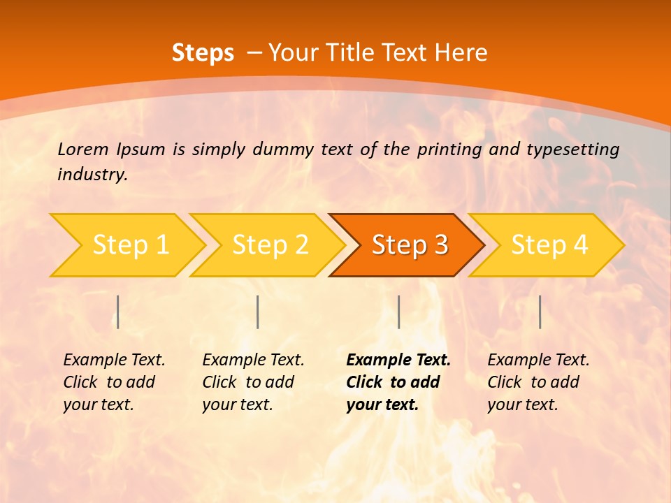 Dangerous Phoenix Flow PowerPoint Template