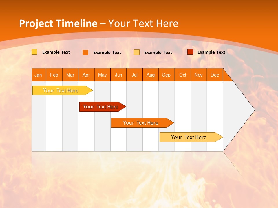 Dangerous Phoenix Flow PowerPoint Template