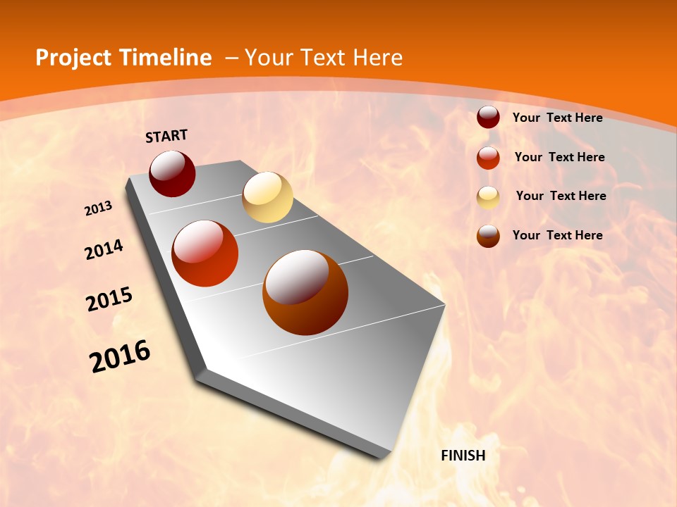 Dangerous Phoenix Flow PowerPoint Template