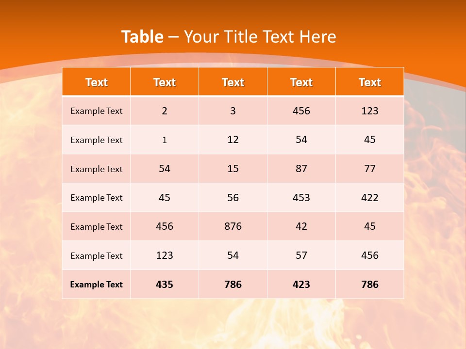 Dangerous Phoenix Flow PowerPoint Template