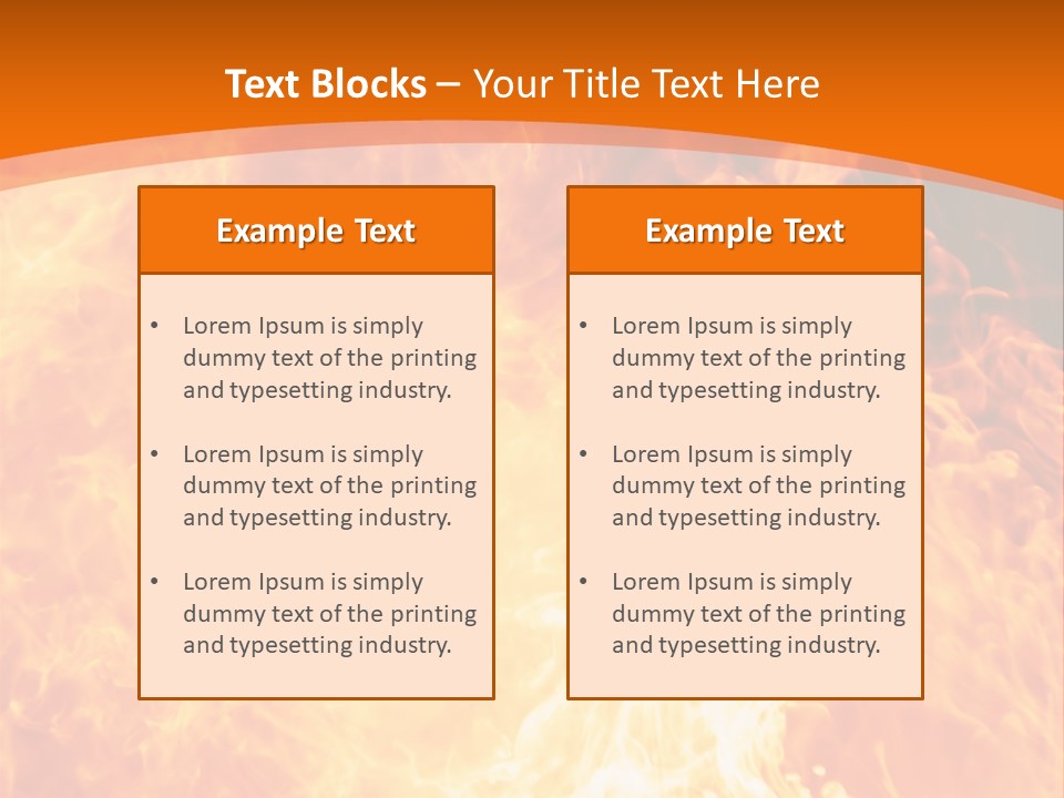 Dangerous Phoenix Flow PowerPoint Template