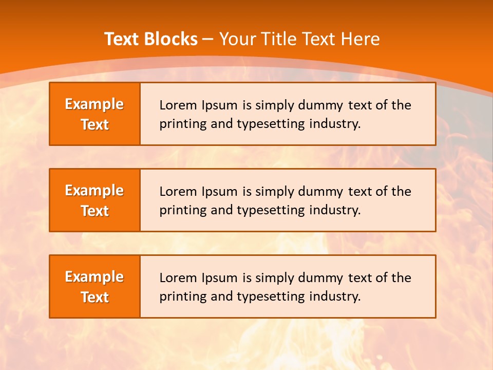 Dangerous Phoenix Flow PowerPoint Template