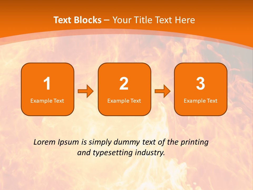 Dangerous Phoenix Flow PowerPoint Template