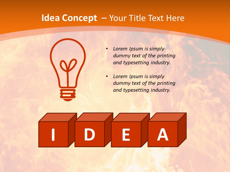 Dangerous Phoenix Flow PowerPoint Template