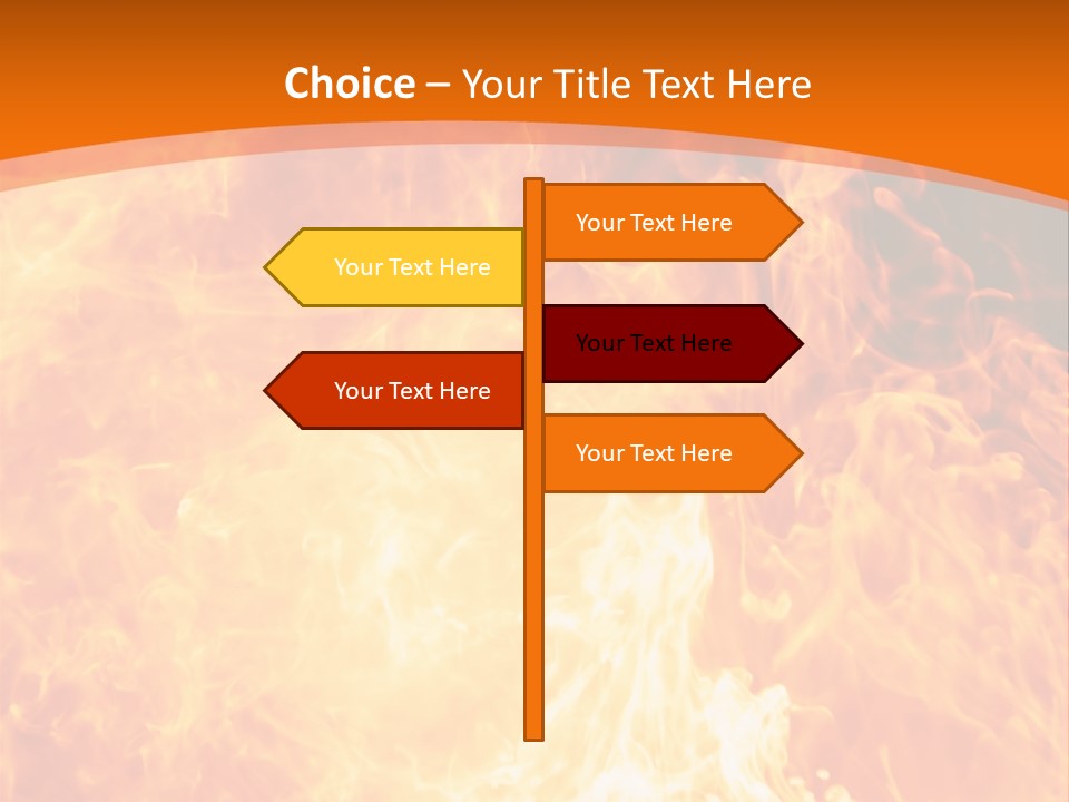 Dangerous Phoenix Flow PowerPoint Template
