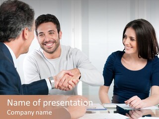 Business Agent Discussion PowerPoint Template