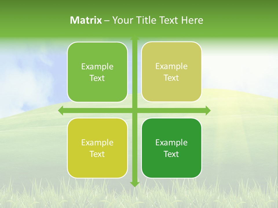 Landscaped Land Sustainable PowerPoint Template