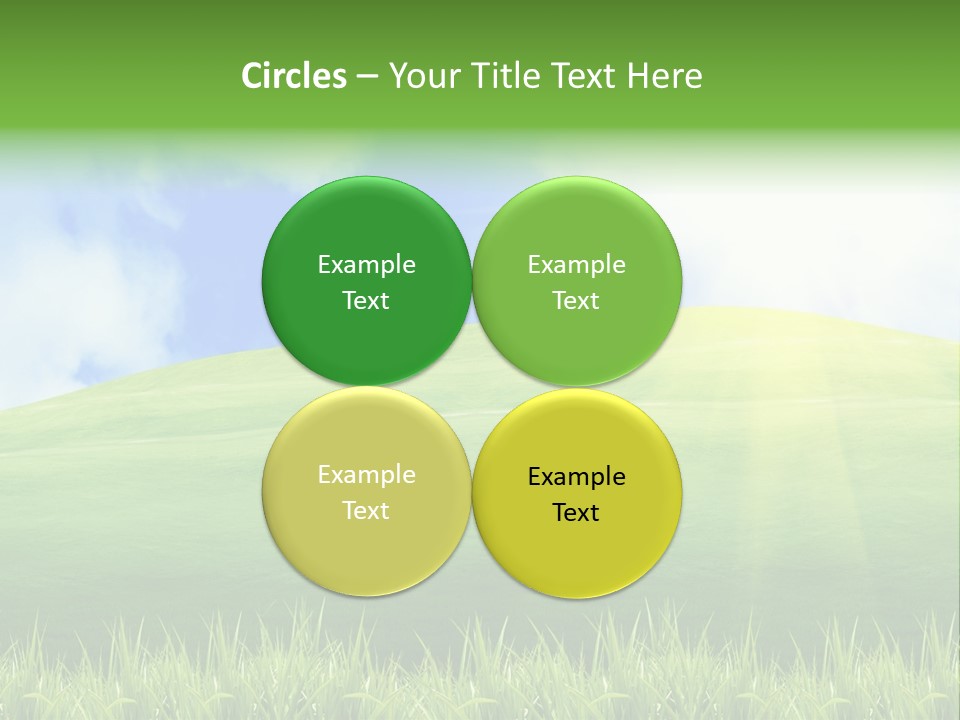 Landscaped Land Sustainable PowerPoint Template