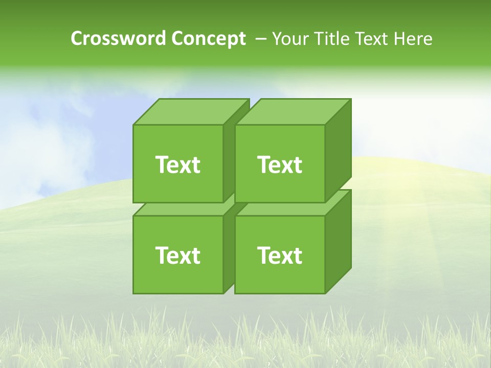 Landscaped Land Sustainable PowerPoint Template