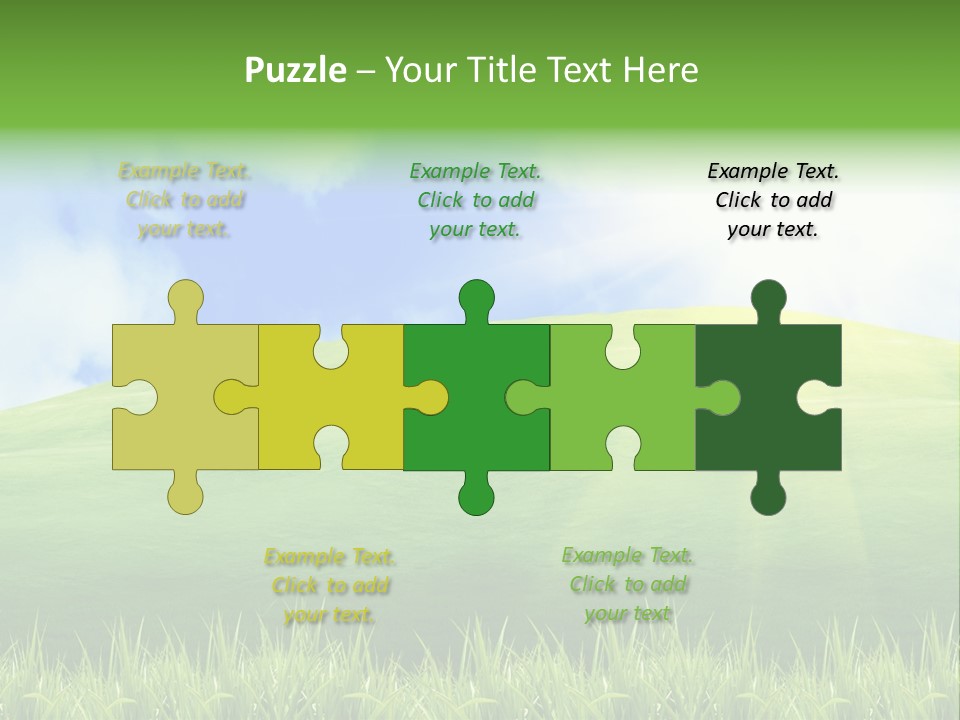 Landscaped Land Sustainable PowerPoint Template