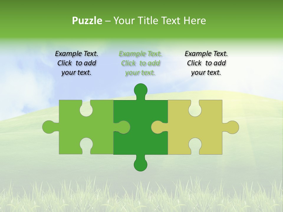 Landscaped Land Sustainable PowerPoint Template