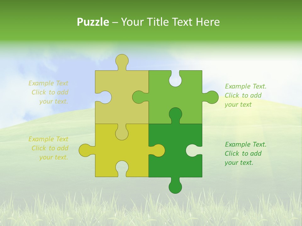 Landscaped Land Sustainable PowerPoint Template