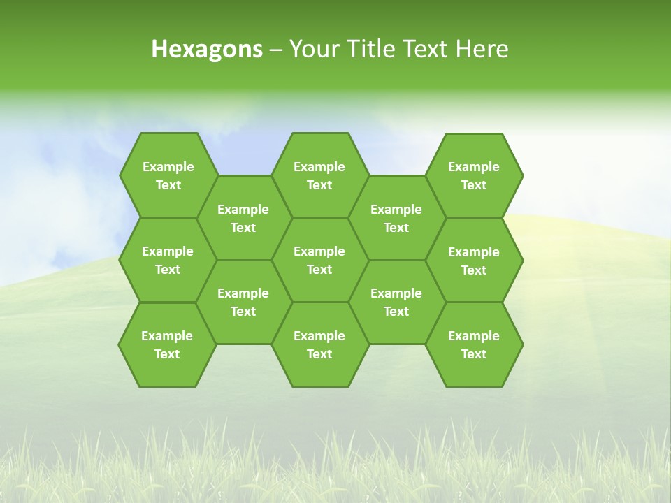 Landscaped Land Sustainable PowerPoint Template