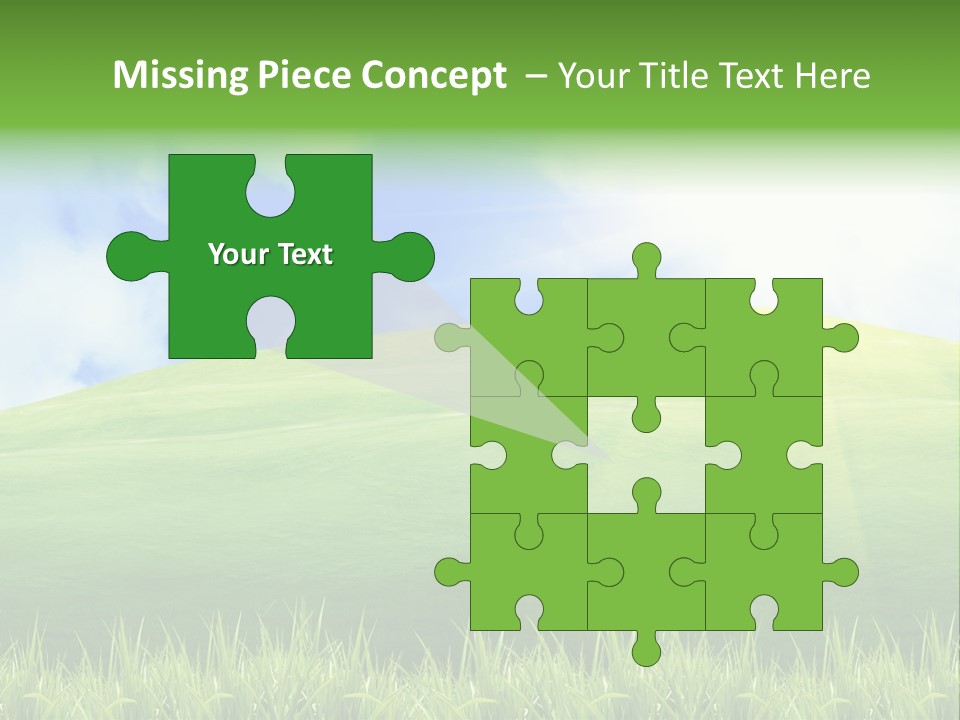 Landscaped Land Sustainable PowerPoint Template