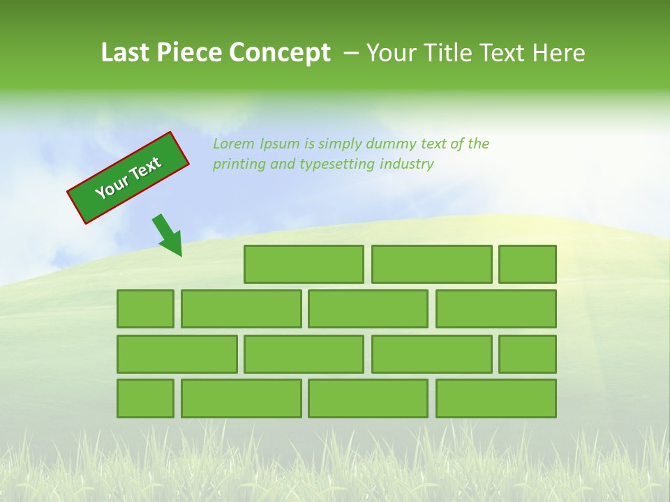 Landscaped Land Sustainable PowerPoint Template