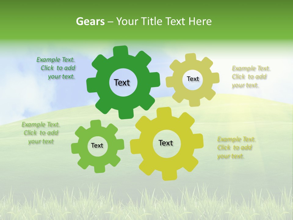 Landscaped Land Sustainable PowerPoint Template