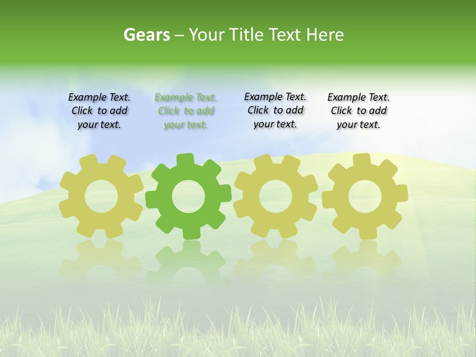 Landscaped Land Sustainable PowerPoint Template