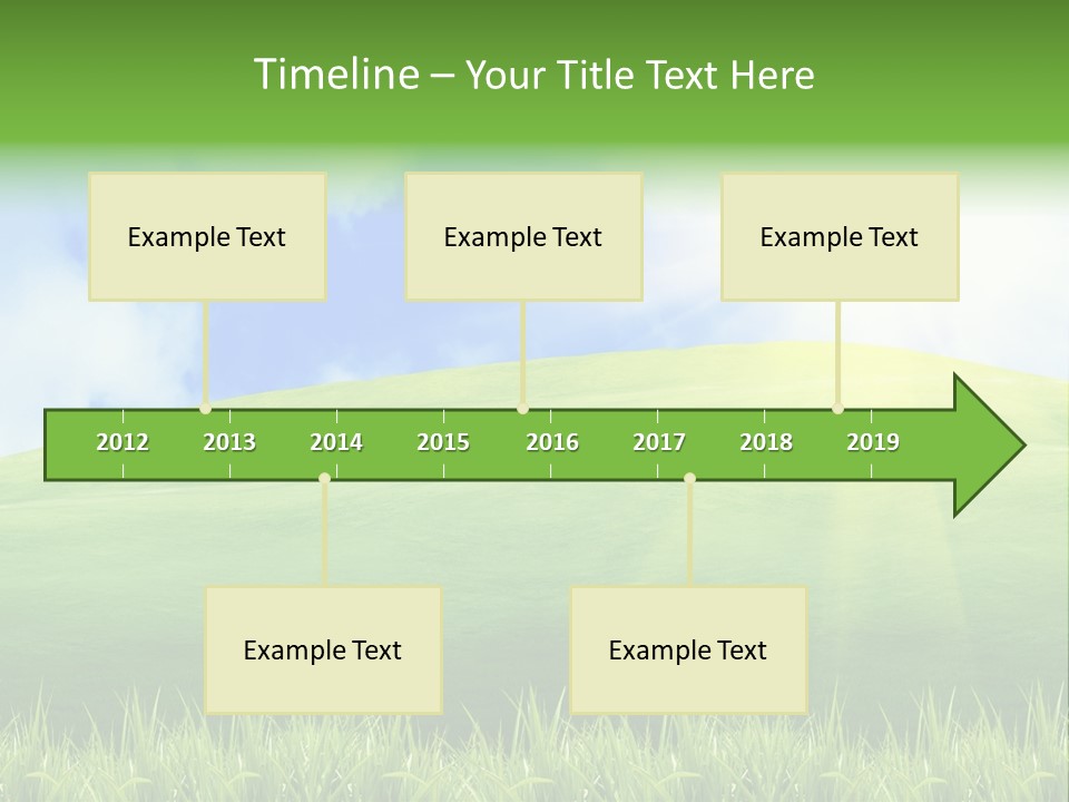 Landscaped Land Sustainable PowerPoint Template