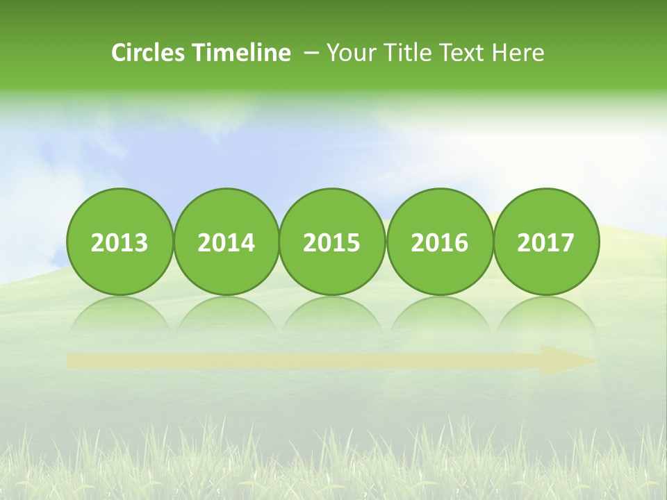 Landscaped Land Sustainable PowerPoint Template