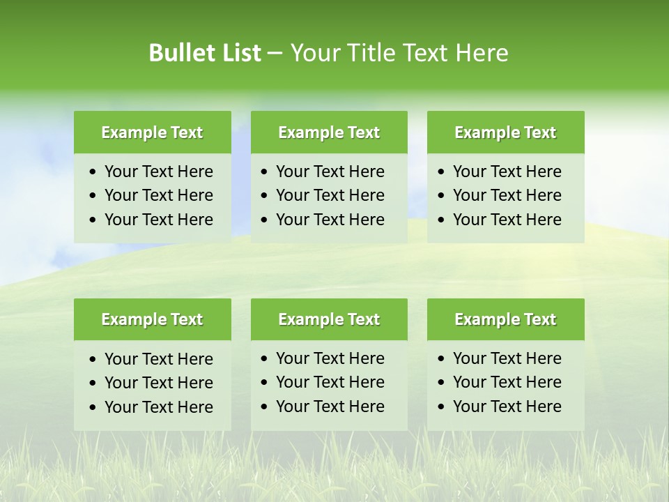 Landscaped Land Sustainable PowerPoint Template