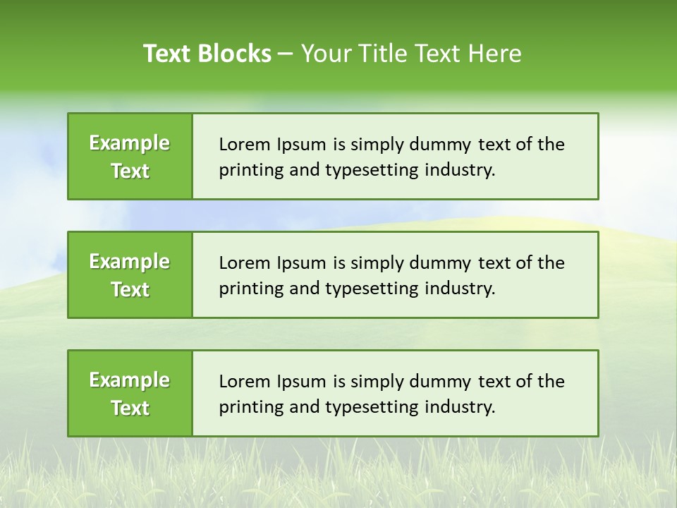 Landscaped Land Sustainable PowerPoint Template
