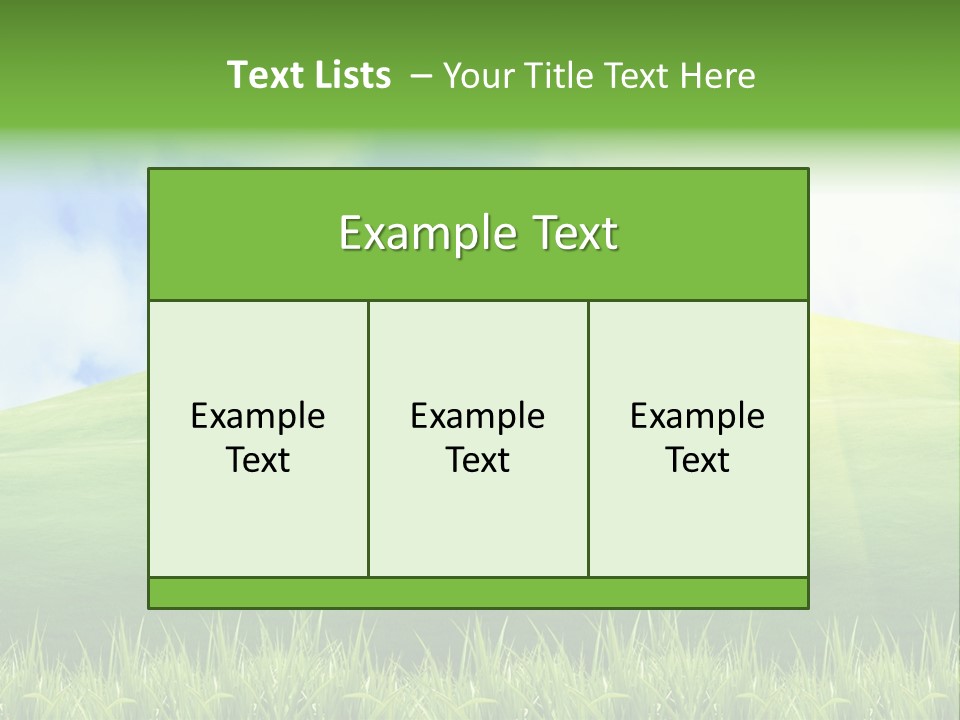 Landscaped Land Sustainable PowerPoint Template