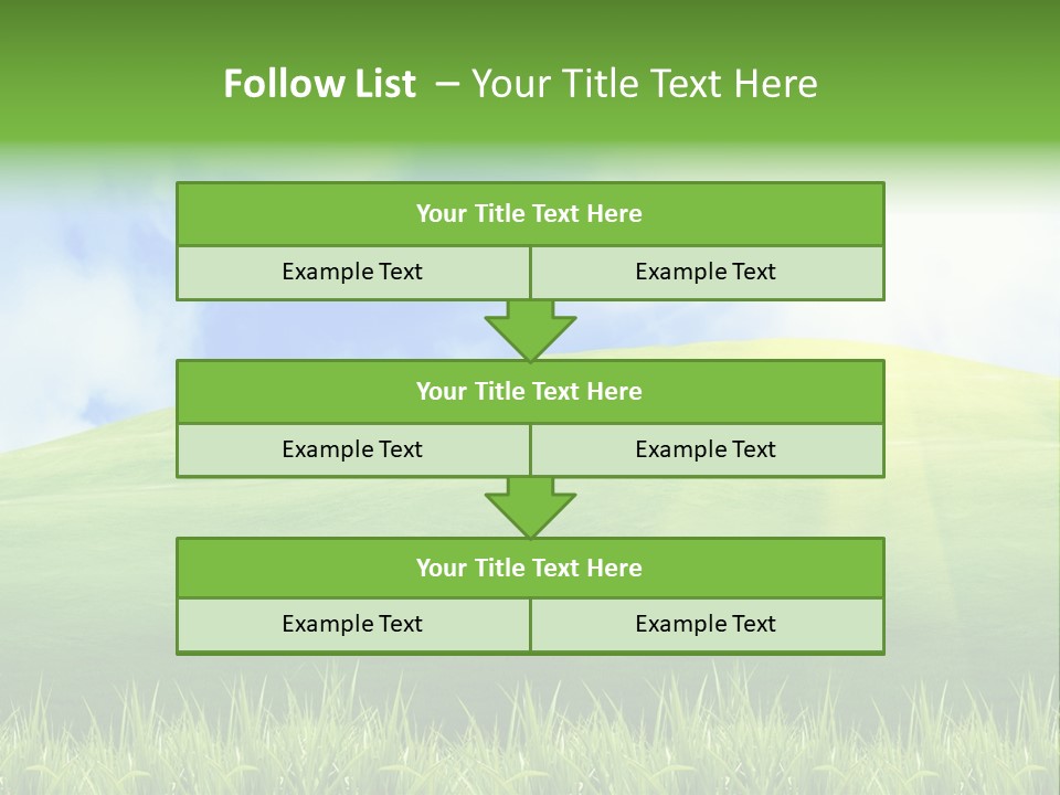 Landscaped Land Sustainable PowerPoint Template