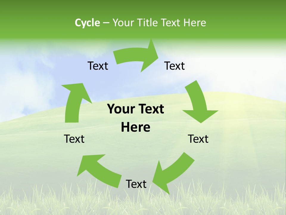 Landscaped Land Sustainable PowerPoint Template