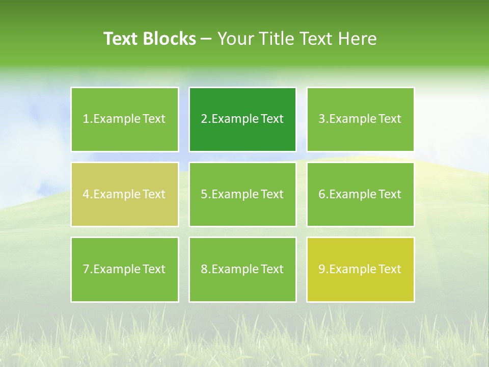 Landscaped Land Sustainable PowerPoint Template