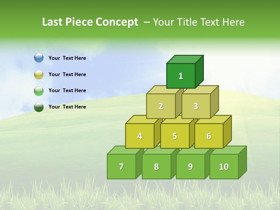 Landscaped Land Sustainable PowerPoint Template