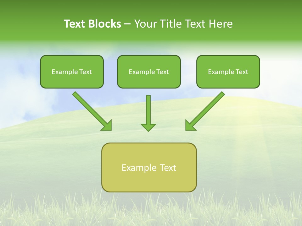 Landscaped Land Sustainable PowerPoint Template