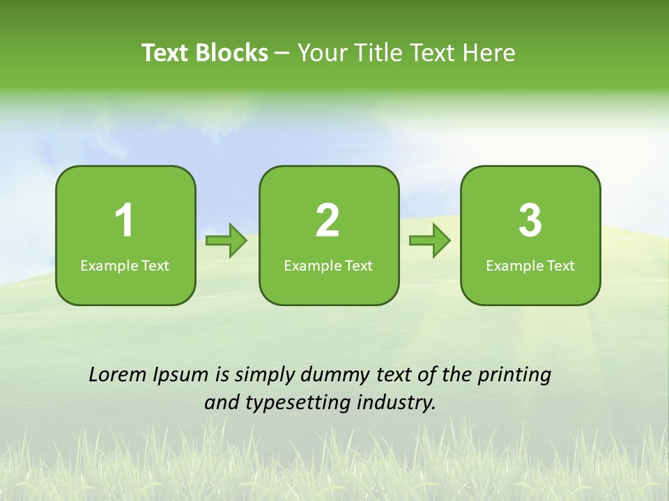 Landscaped Land Sustainable PowerPoint Template