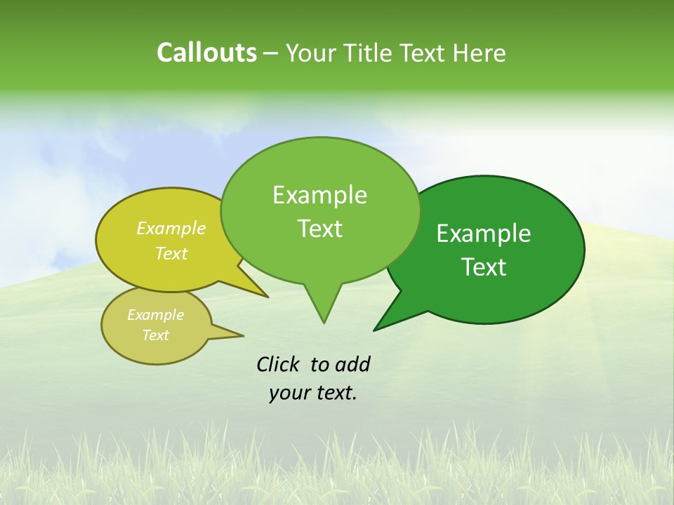 Landscaped Land Sustainable PowerPoint Template