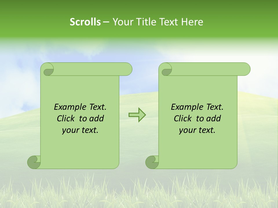 Landscaped Land Sustainable PowerPoint Template