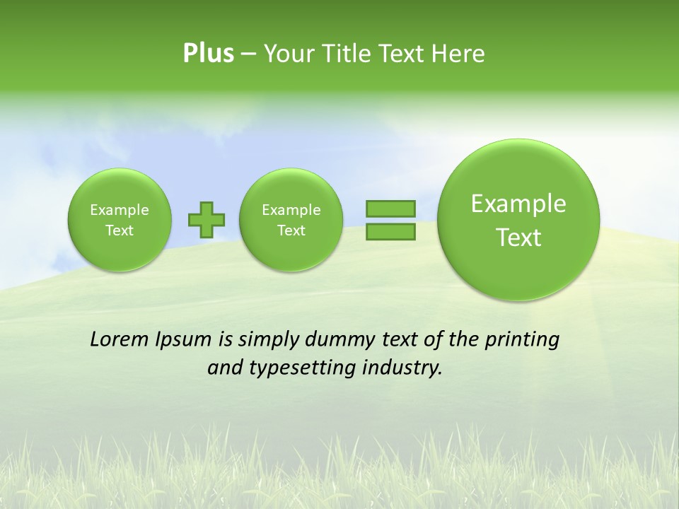 Landscaped Land Sustainable PowerPoint Template