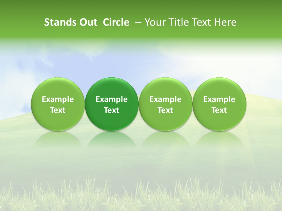 Landscaped Land Sustainable PowerPoint Template
