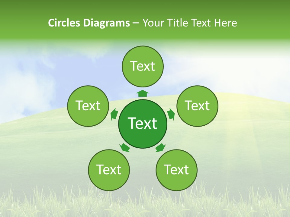 Landscaped Land Sustainable PowerPoint Template