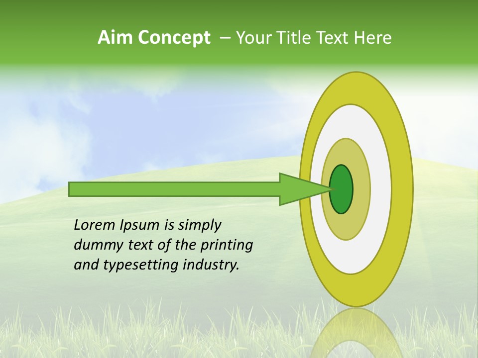 Landscaped Land Sustainable PowerPoint Template