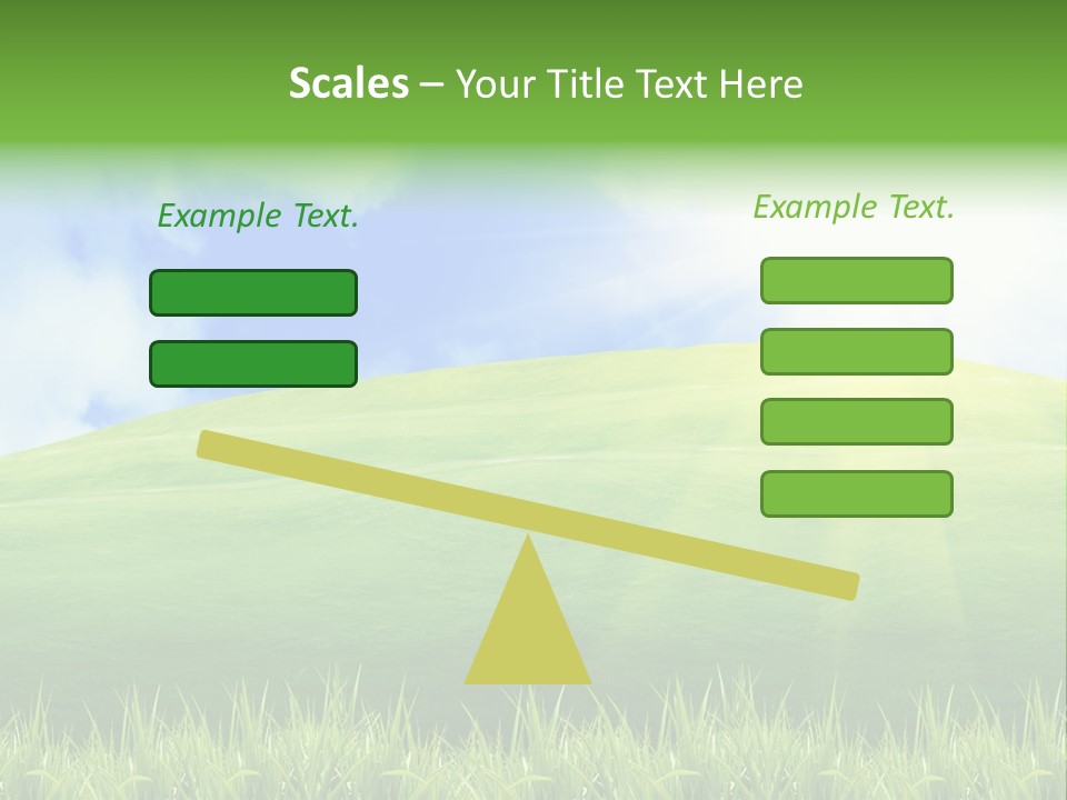 Landscaped Land Sustainable PowerPoint Template